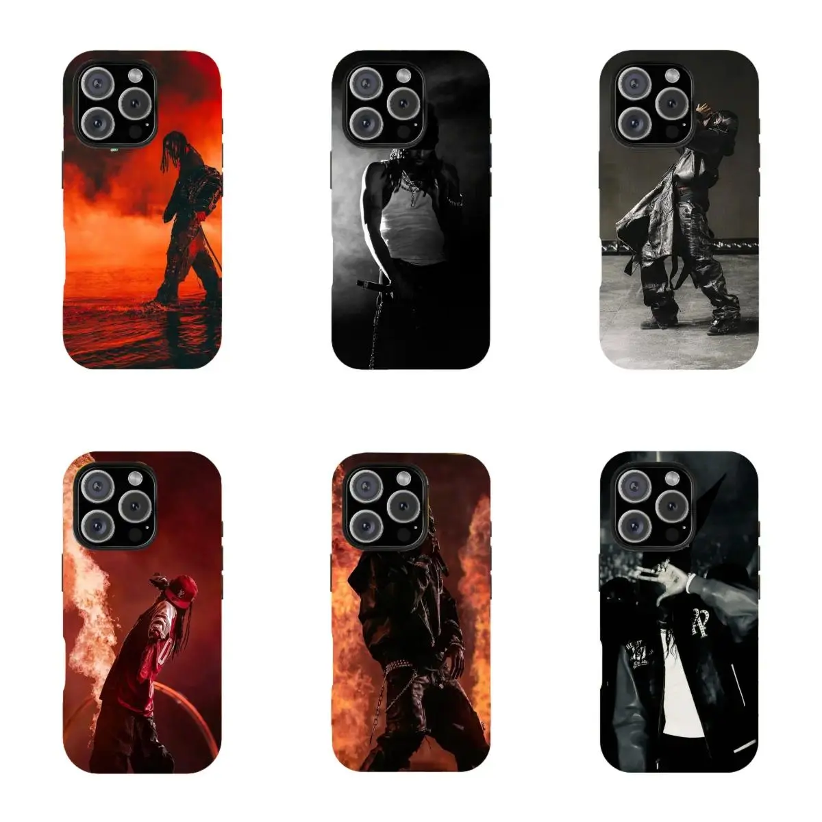 P-Playboi C-Carti Opium Vamp Durable Film Smartphone Case with Grunge Aesthetic Lens Cover, Handheld Cellphone Protection & Resistance for iPhone 11-17 Pro Max/Plus, Samsung Galaxy S23-25 Devices
