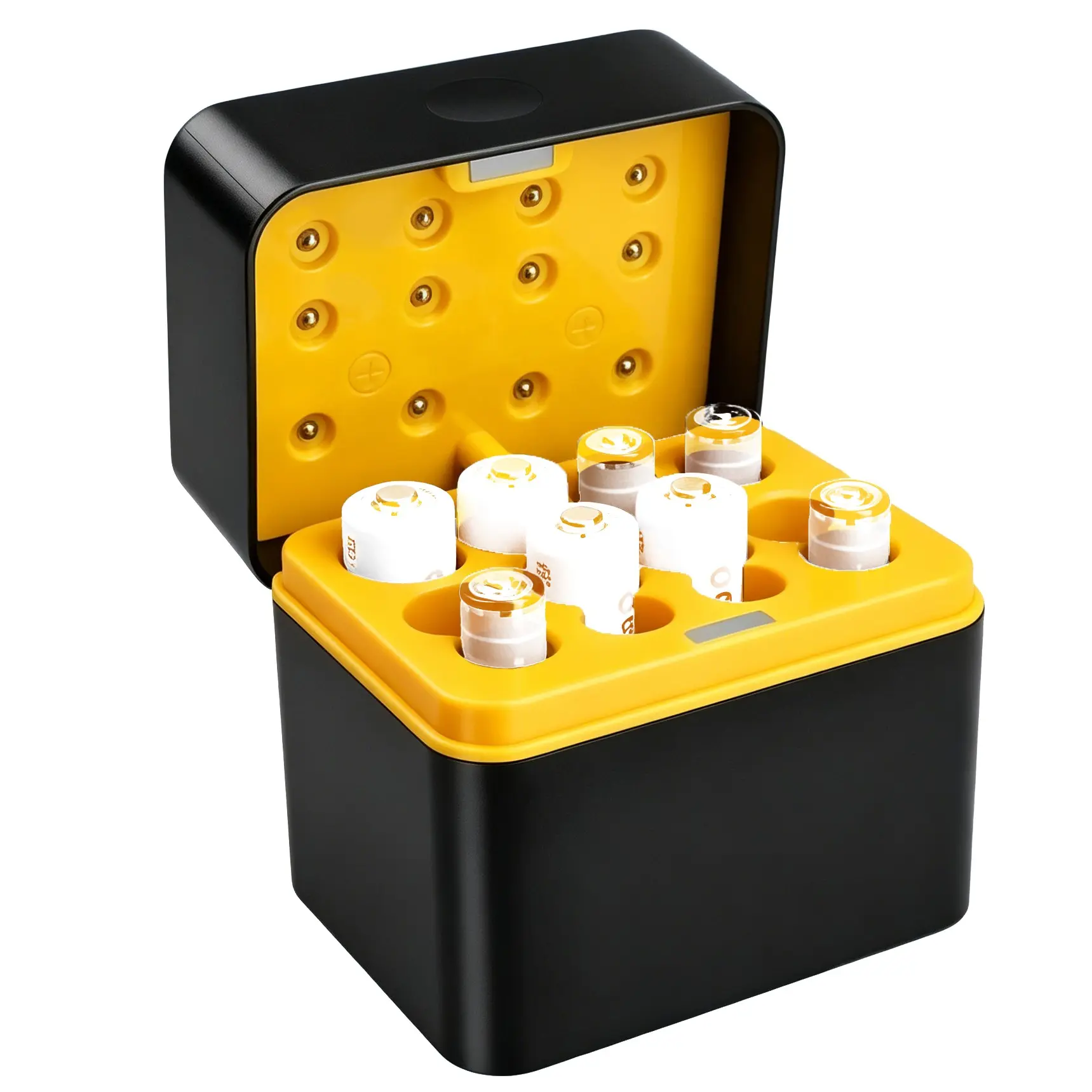 8-Slot Smart Fast Charging Lithium Battery Charger 1.5V AA AAA Rechargeable Battery Storage Case Portable Outdoor Emergency Use Rapid Lithium Charger
