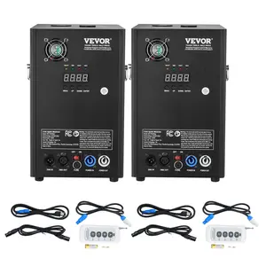 【DealsForYouDays】VEVOR Cold Spark Machine, 2 Pack 700W Output Fireworks Controllers, 6.6-16.4ft Adjustable Height, with Advanced DMX System, LED Screen, Portable Handle, Aluminum Alloy for Stage DJ Wedding Event, Party