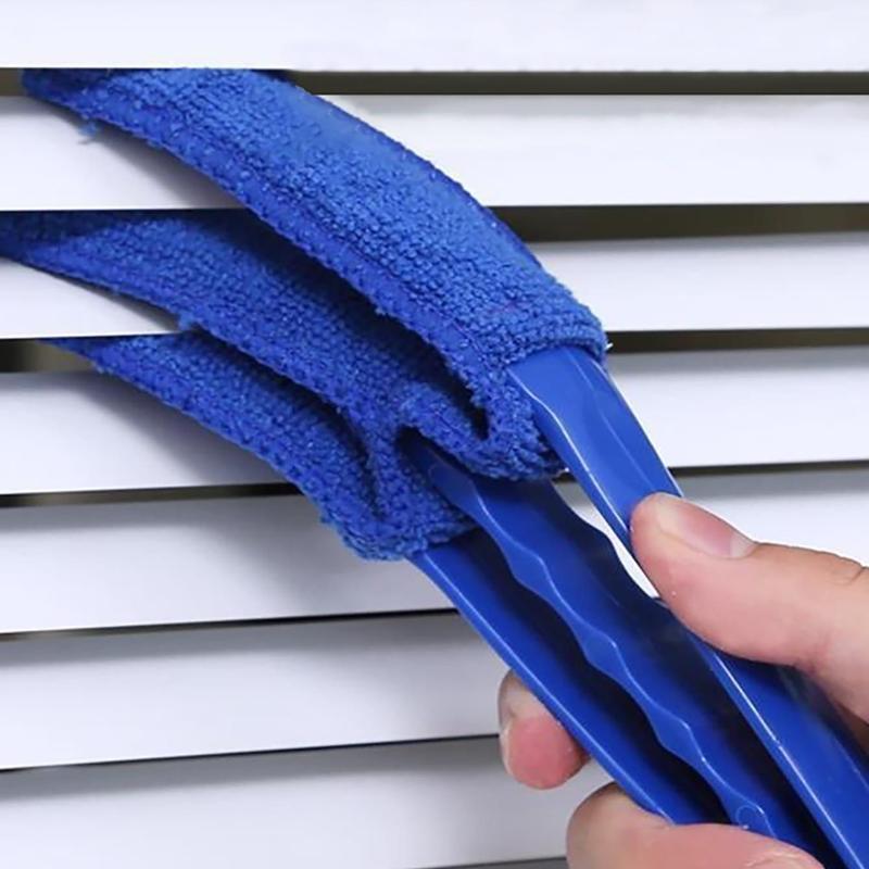 1 Piece Solid Color Non-slip Durable Cleaning Cloth, Microfiber Cleaning Rags, Removable Air Conditioner Outlet Gap Dust Brush, Household Cleaning Supplies