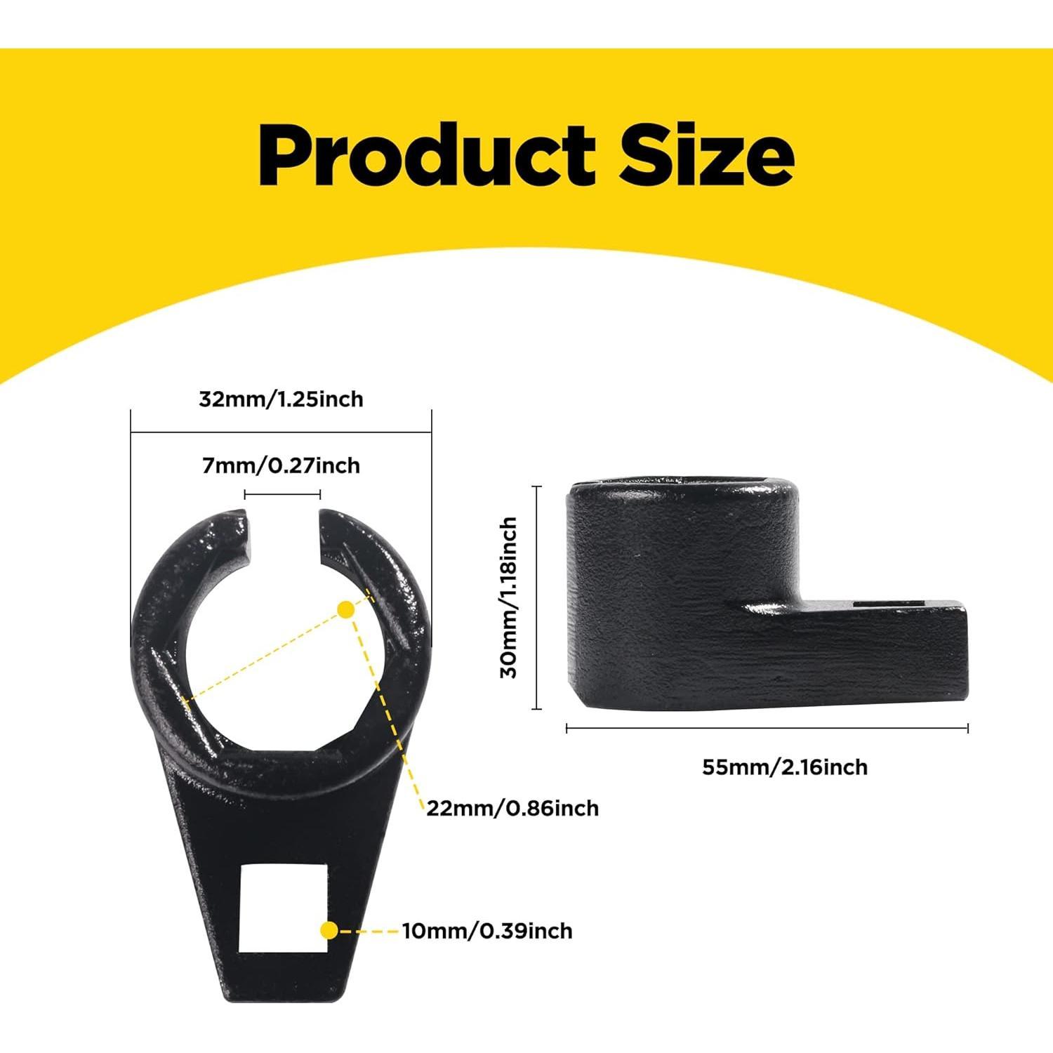 3/8-Inch Drive by 7/8-Inch Offset  Sensor Socket,Universal Low Profile Offset  Sensor Socket 7/8" (22mm),Wire Gate Accesses Sensor from Side, Preventing  to Wires