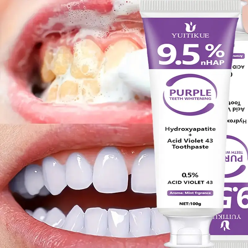 Yuitikue 9.5% Nhap Corrector Toothpaste, 100g, Teeth Brightening, Enamel Repair, Gum Moisturize, Mint Fresh, Daily Oral Care
