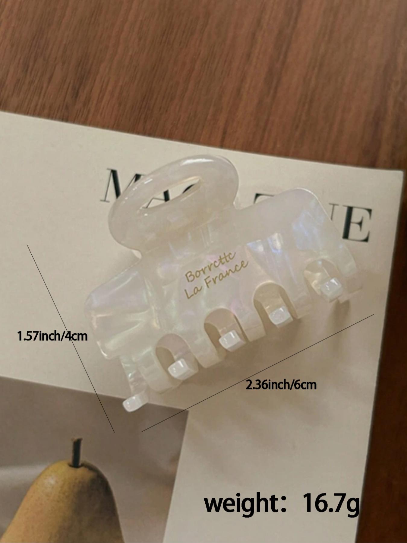 Vintage Solid Color Hawksbill Print Hair Claw Clip Versatile Hair Accessories for Women Minimalist Headwear Suitable for Thick Hair Fashion Hair Clips for Party Daily Clothing Decor