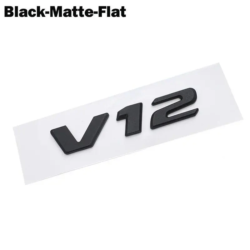 OTOKIT 3D ABS Chrome Letters Car Fender Badge Sticker V12 Emblem Logo For  Maybach S600 W222 S500 W140 CL600 M275 CLS63
