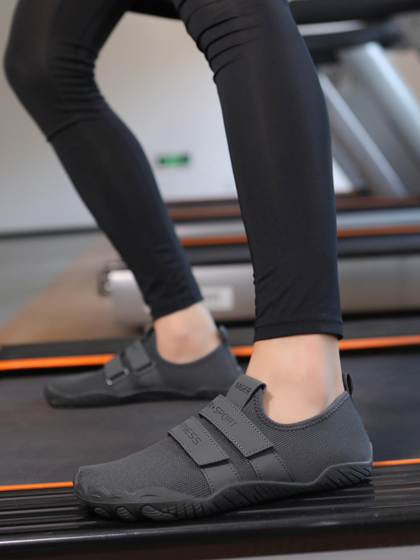 Unisex's Solid Color Velcro Sports Shoes, Casual Comfortable Breathable Gym Shoes, Breathable Workout Shoes, Breathable Walking Shoes, Training & Gym Shoes for Weightlifting & Squat Training, Sporty Shoes, Workout Sneakers