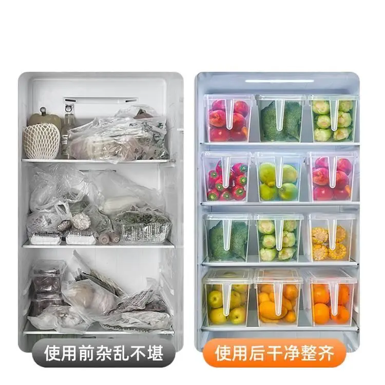 Refrigerator storage box, food-grade preservation box, kitchen vegetable and fruit special egg box, frozen egg storage box