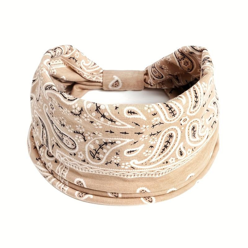 8pcs/Set Wide Floral Turban Headbands for Women/Men, Vintage Wrap for Sports, Workout.Soft Headbands-Fashion Elastic Hair Masks, Luxury Gift Hair Sweatbands.Non-Slip Knotting for Running Sports, Yoga Turban Hair Bands Hair Accessories for Daily Use