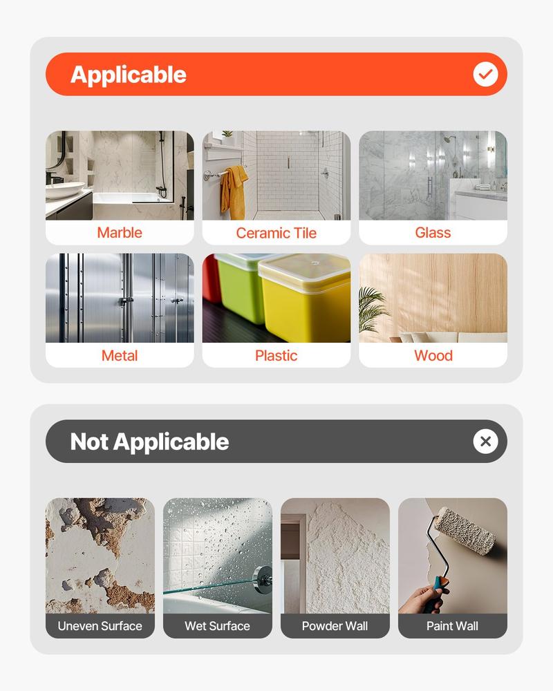 VEVOR Double Sided Tape Heavy Duty, 16 ft Long Nano Mounting Tape, Strong Adhesive & Reusable, Clear Two Sided Wall Tape, Removable Poster Picture Hanging Strips for Home, Office, Car, Outdoor Use