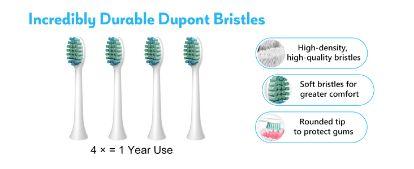 Waterproof Sonic Electric Toothbrush for Adults - 6 Modes with Pressure Sensor, Smart TimerRechargeable Toothbrushes with 4 Brush Heads,Whitening & Sensitive Teeth Care 30 Days Long Battery Life