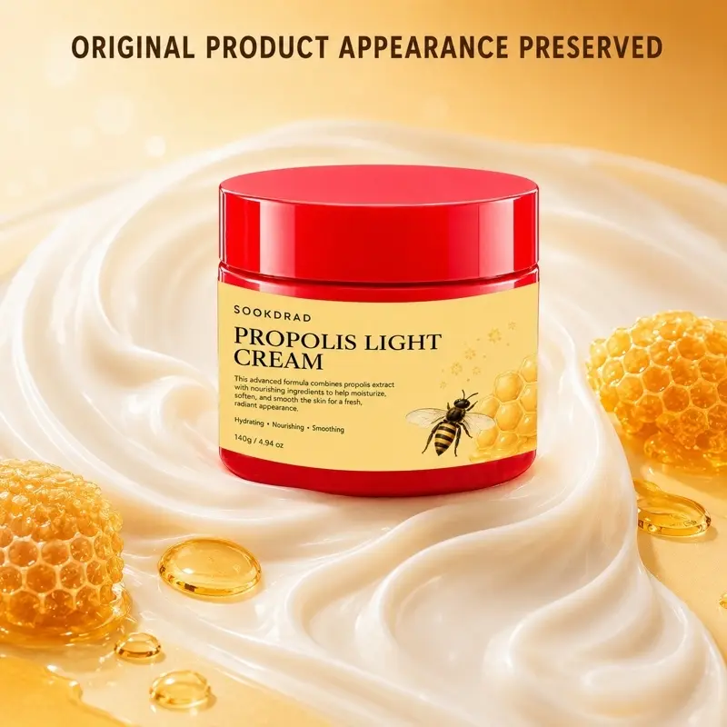 Propolis Light Cream, Propolis Extract, Hydrating, Nourishing, Smoothing, For Radiant Skin, Daily Skincare, All Skin Types, 140g