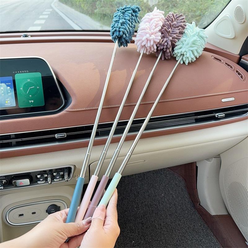 practical cleaning tool for cars,Car dust duster, extendable ash removal mop, soft bristled car brush, and car cleaning tool