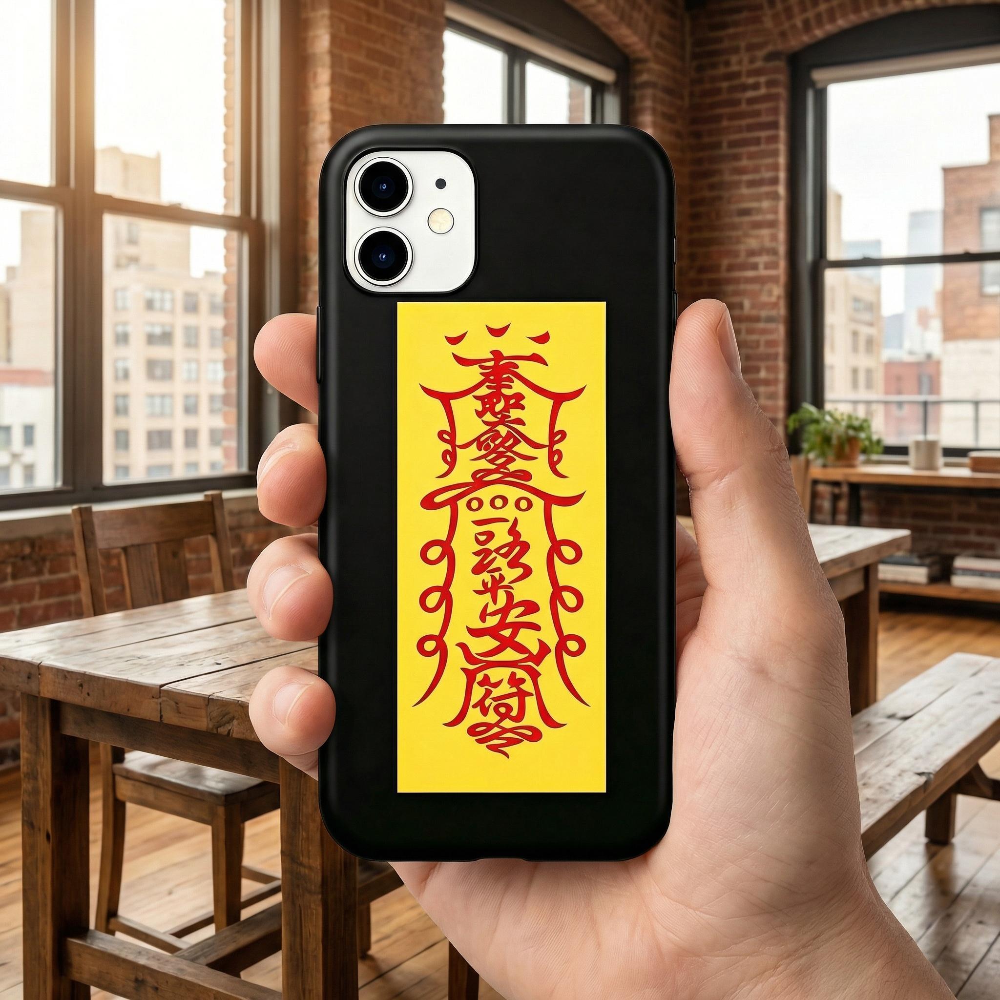 Oriental Aesthetics Cultural Souvenir Phone Case – Traditional Peace Symbol for iPhone 17 16 15 14 13 12 11 Air Pro Max Plus