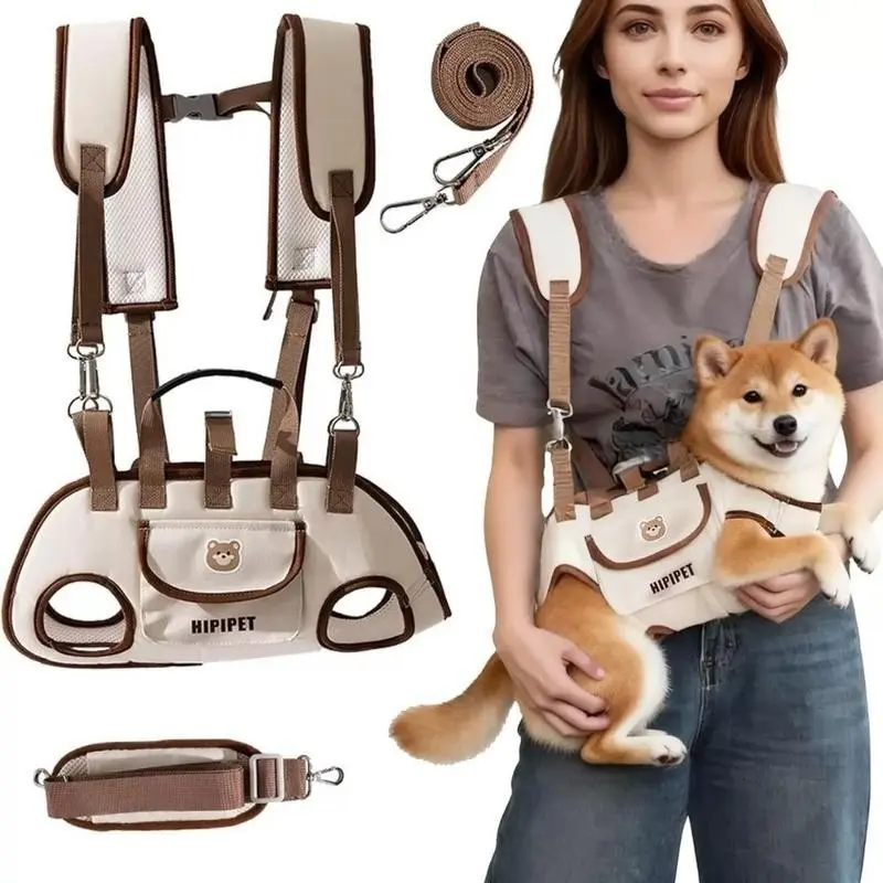 Breathable Pet Carrier Bag for Cats & Dogs – Portable Soft-Sided Travel Crate, Handheld Crossbody Sling, Puppy Carrier Sling for Small Puppies & Kittens, Lightweight Outdoor Backpack with Strap for Hands-Free Walking 🐾