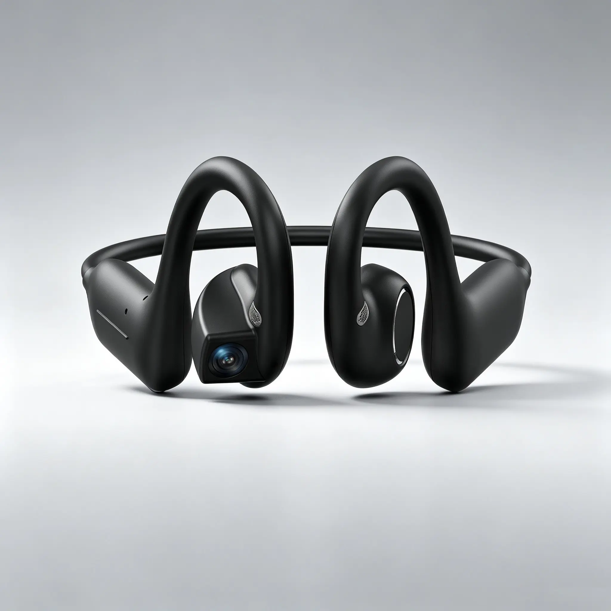 Ai Smart Camera Earbuds, Open Wireless Headphones, Voice Assistant, Real-Time Translation, Smart Recording, Superior Sound Quality