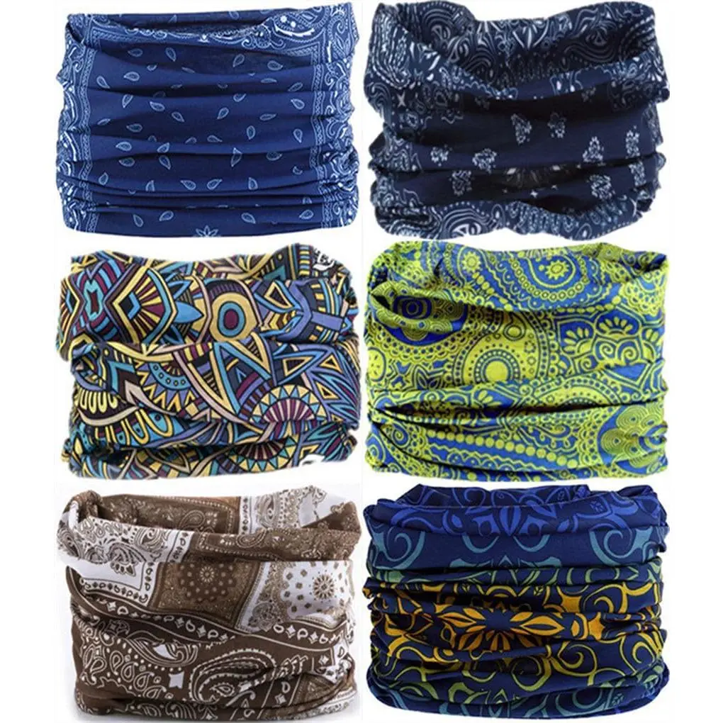 Headband  Gaiter  Wrap Headwear  Mask Magic Scarf Bandana for Men and Women