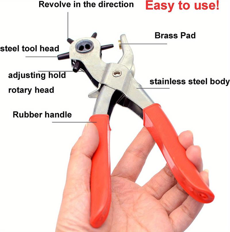 Belt Punch Perforator Eye Punch Rotary Sewing Machine Bag Setter Watch Belt Home Leather Punch Belt Punch Pliers