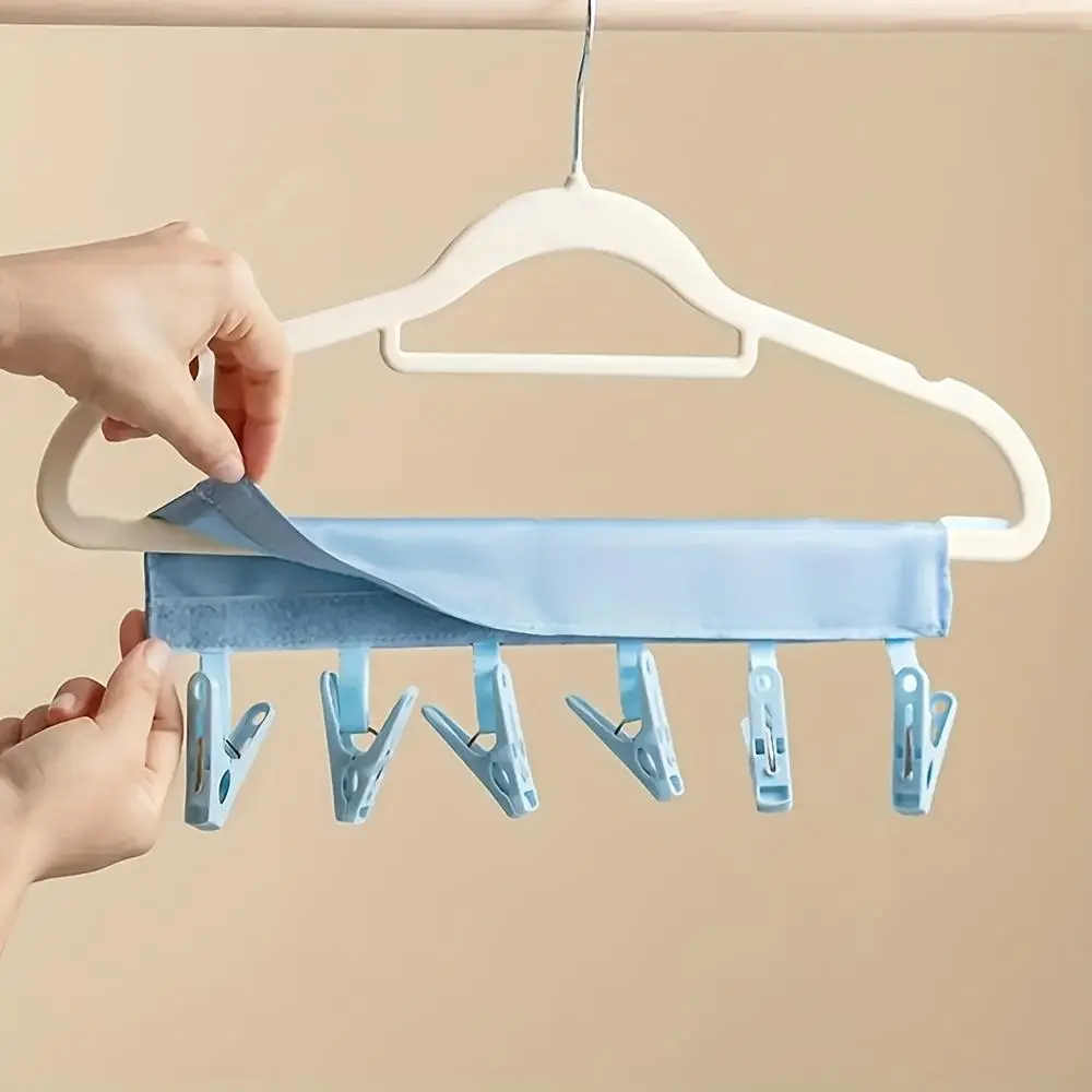Compact And Collapsible Clothes Hangers for Efficient Sock Drying, Clothes Pins