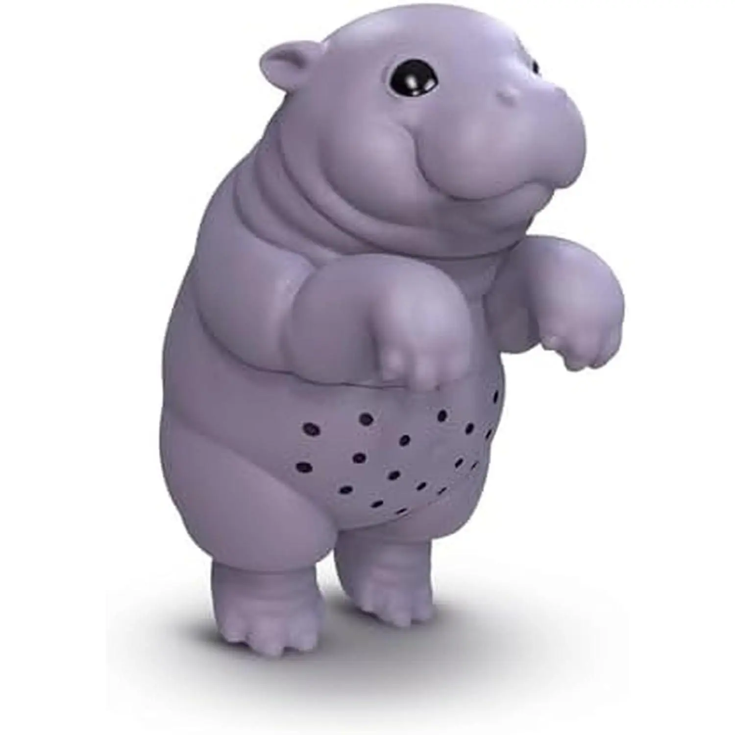 SIP'OPOTAMUS Baby Hippo Tea Infuser, Moo Deng Inspired Cute Shape, BPA-Free Silicone Loose Leaf Tea Strainer, Dishwasher Safe, Gift Idea