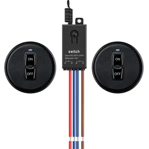 Lights  Kit,AC 110V/120V/220V/240V Mini  Remote ,10A Relay RF Remote /Off  with 328FT Long Range for Lamps,LED Lights,Fans,Pump