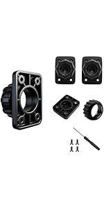 4-Pack Universal 17mm Ball Joint Tightening Nut | Heavy Duty 4-Button Lock Replacement for CarPlay, Phone Mount & GPS