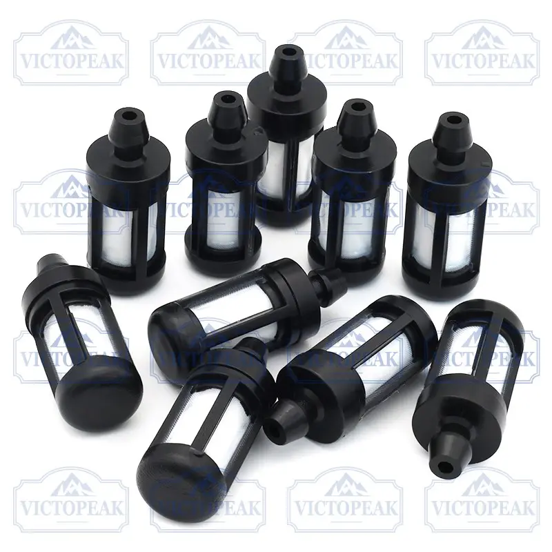 10 Pieces Garden Power Tool Accessories Chainsaw Parts High Filtration Durability Plastic Fuel Filter