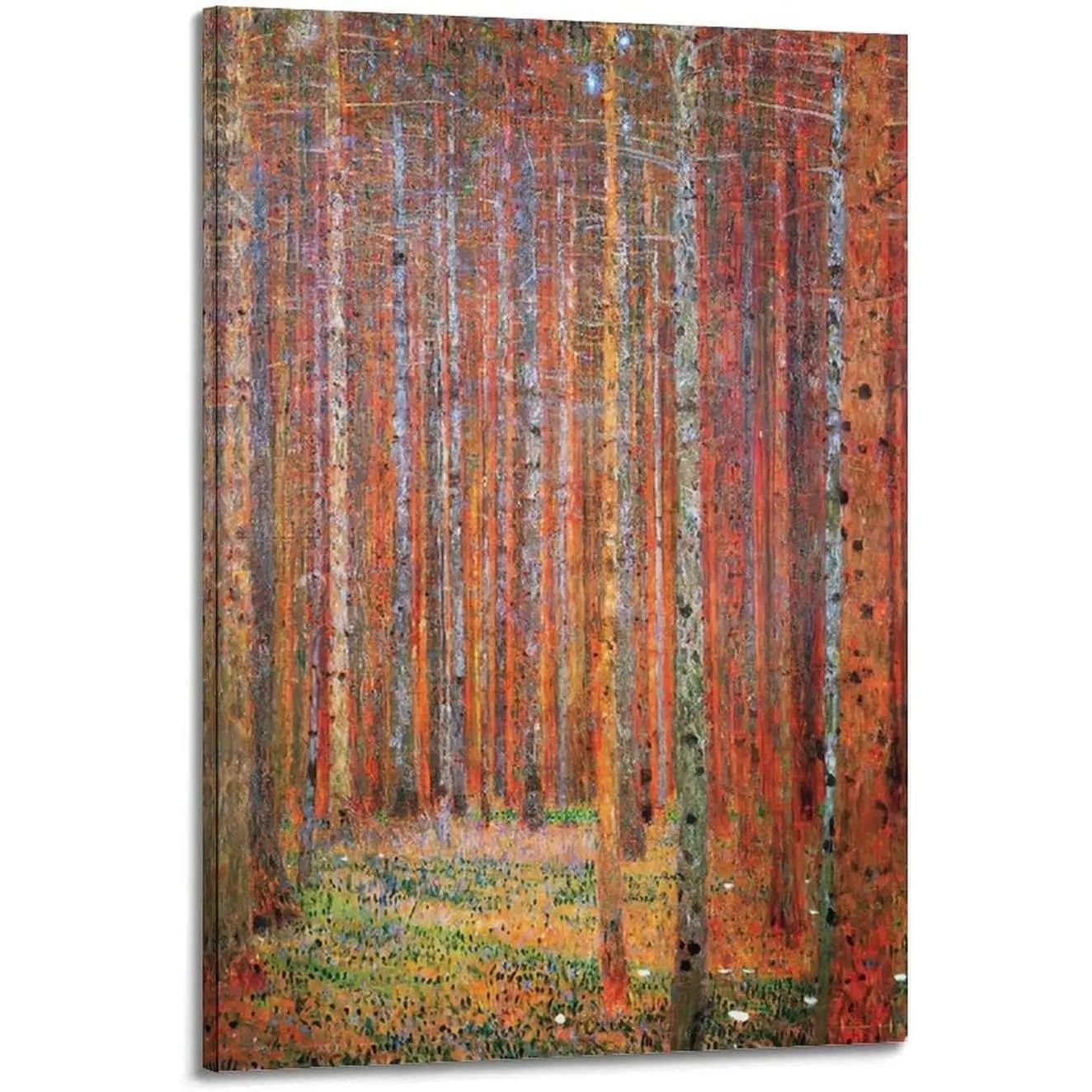 Fir Forest- by Gustav Klimt Painting Art Posters Wall Art Painting Canvas Gift Living Room Prints Bedroom Decor Artworks