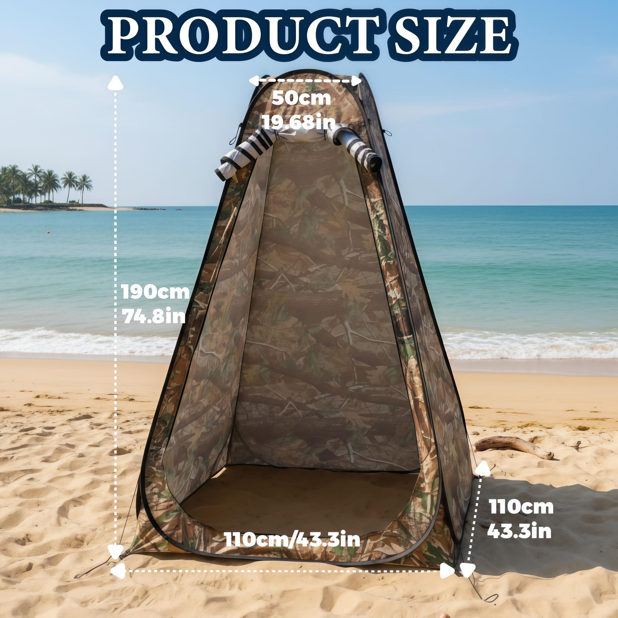 A practical, portable privacy solution for all your outdoor adventures! Quick setup, discreet camo design, and versatile use for camping, beach trips