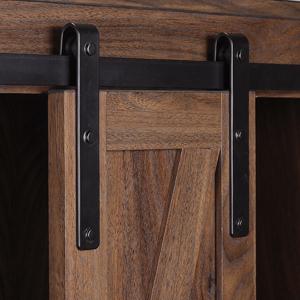 Rustic Wood Wall Storage Cabinet with Two Sliding Barn Door, 3-Tier Decorative Farmhouse Vintage Cabinet for Kitchen Dining, Bathroom, Living Room, Vintage White Rustic Wood Wall Storage Cabinet with Two Sliding Barn Door, 3-Tier Decorative Farmhouse Vintage Cabinet for Kitchen Dining, Bathroom, Living Room, Vintage White