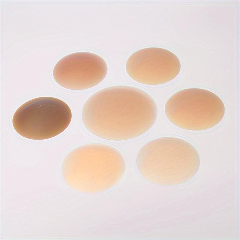 3 Pairs Silicone Nipple Covers, Seamless Invisible Self-Adhesive Anti-Convex Nipple Pasties, Women'S Lingerie & Underwear Accessories, Solid Color, 100% Silicone, with Hand Washable Bra Accessories