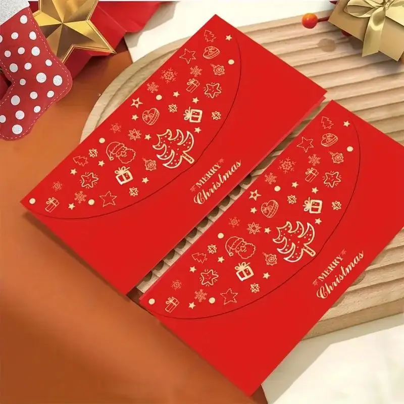 Foil Gift Envelopes for Money, Christmas Cash Envelopes, Holiday & Party Use, Perfect for Chinese New Year Gifts, Elegant Foil Design