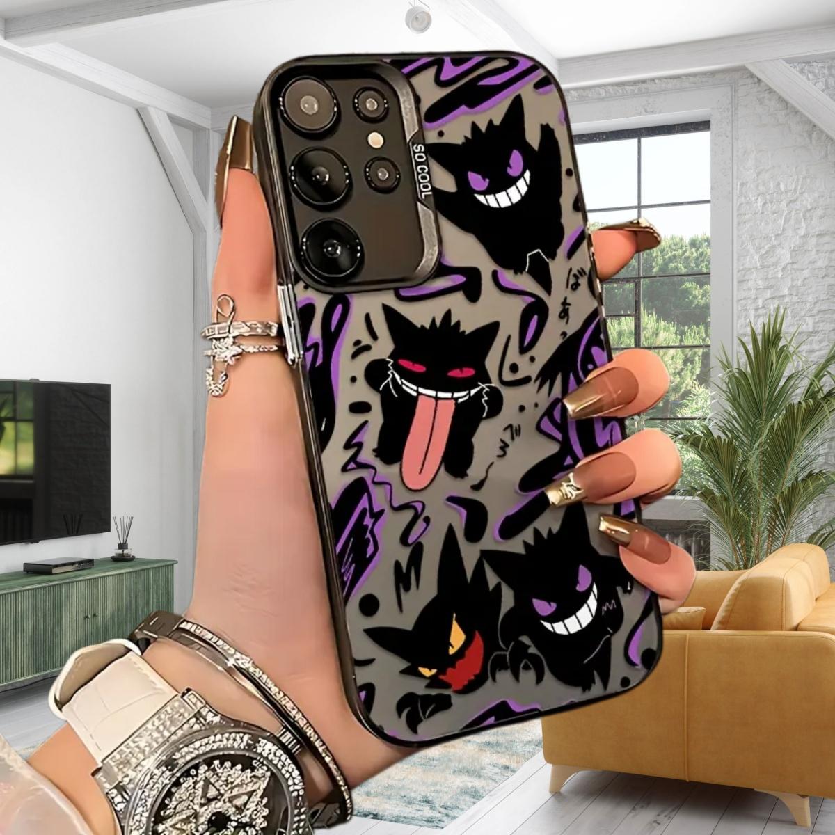 Purple Sprite G-Geng Anime Phone Case for Samsung S26 S25 S24 S23 S22 Plus Ultra & iPhone 17 Air 16 15 14 13 12 11 Pro Max Plus , Anti-Drop Non-Slip Scratch-Resistant Durable Protective Back Cover