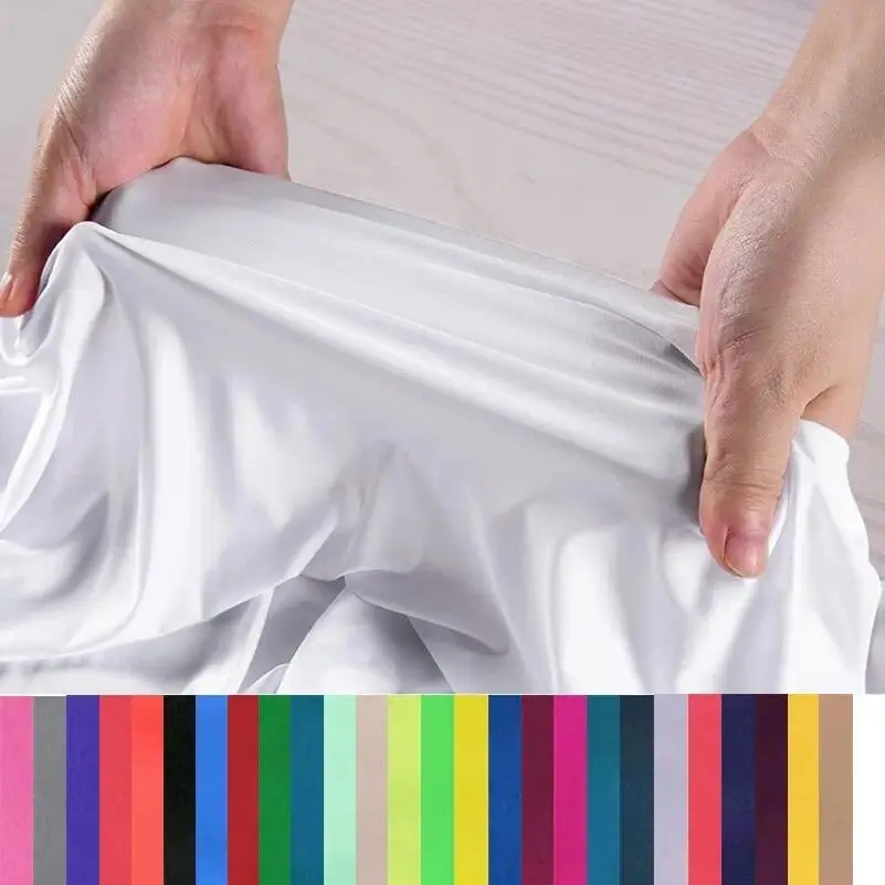Matte Spandex Fabric High Elasticity Milk Silk Fabric Solid Color Knitted Four Sided Stretch  DIY Swimsuit Bodysuit Yoga Clothes