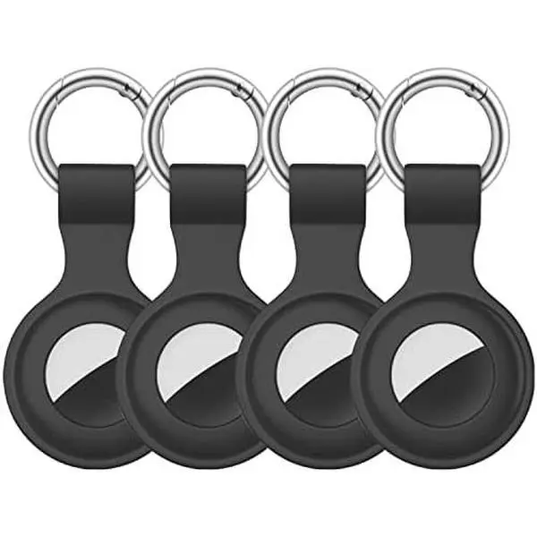 4 Pack Airtag Case Holder for  Air Tag, Airtag Case with Anti-Lost ,  Protective Cover for ' Backpacks,  Collars, Luggage, Multi-Color Protective AirTag Accessories