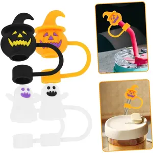Halloween Ghost Straw Covers Cap, Silicone Reusable DustProof Drinking Straw Topper, Cup Accessories for Stanley Cup   5.0   10 Reviews   ౹   176 sold