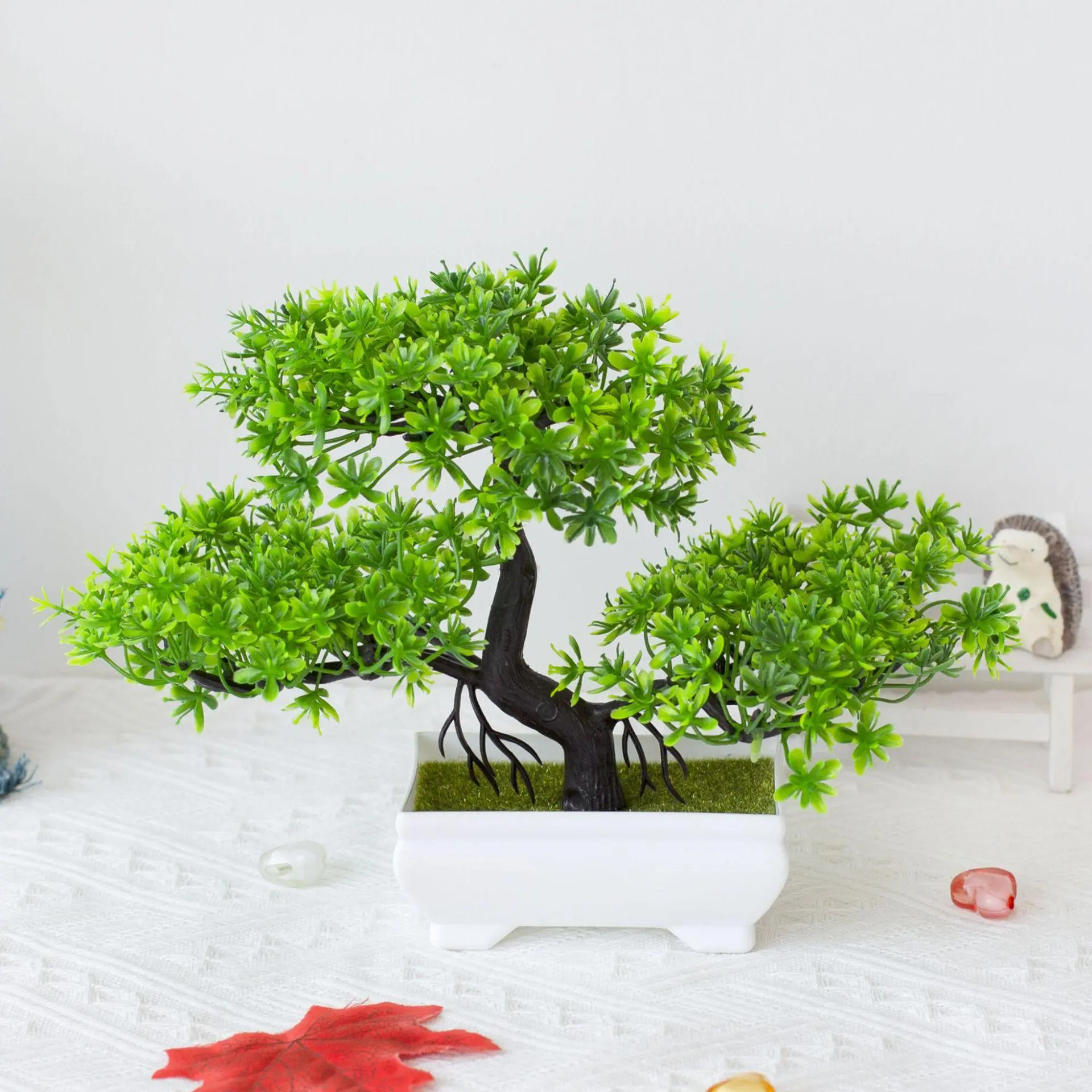 Artificial Faux Plant, 1 Count Decorative Plant Indoor Plants Decor for Home Living Room, Bedroom and Dining Room, Home Decor Supplies, Decorative Fake Plants, Decorative Desk Plant, Artificial Potted Plant
