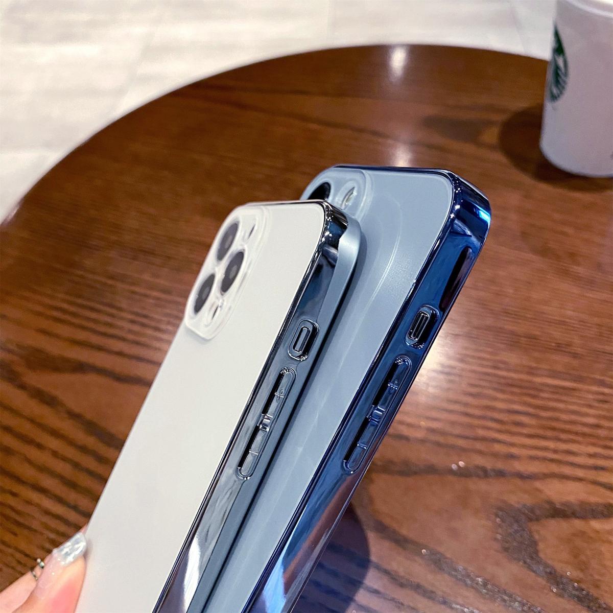 Luxury Plating Cute Case for iPhone 17 Pro Max 16 15 14 13 12 Full Lens Protection Electroplated Original Color Glossy Glass Back Cover for Girl Woman Christmas Gift Protector Pink Casing Shockproof High-Quality Mobile Phone Case