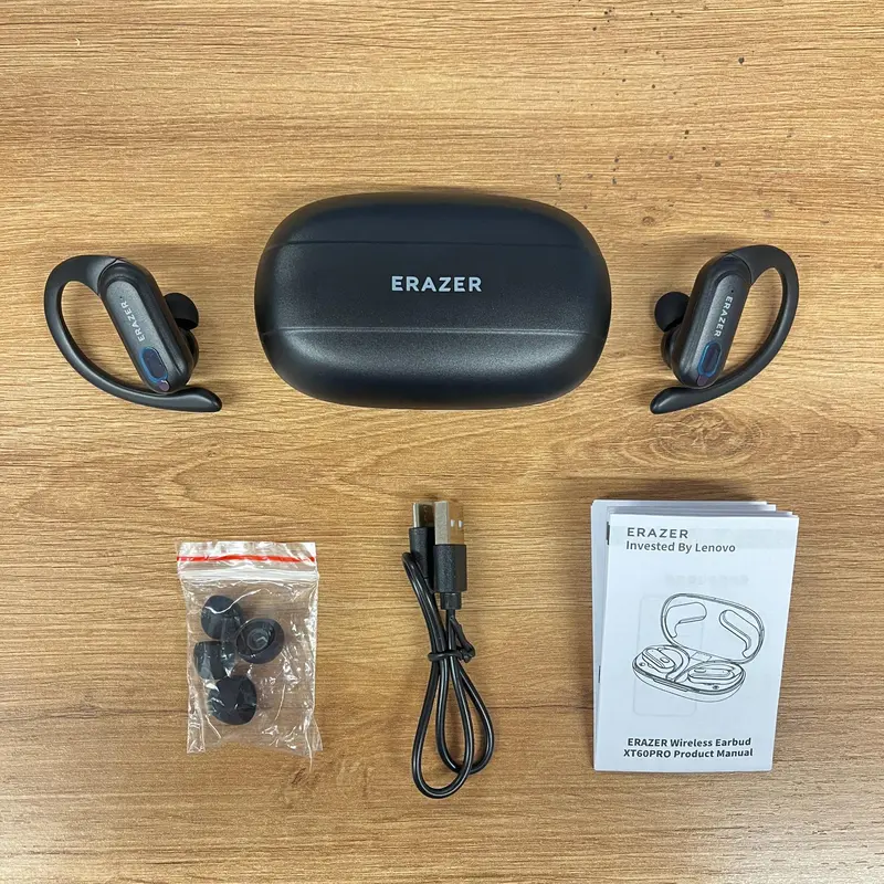 Product Introduction of ERAZER XT60PRO True Wireless Earbuds with Built-in Microphone，Battery LED Display, IPX5 Waterproof Sports Earphone, Fall Gift 38