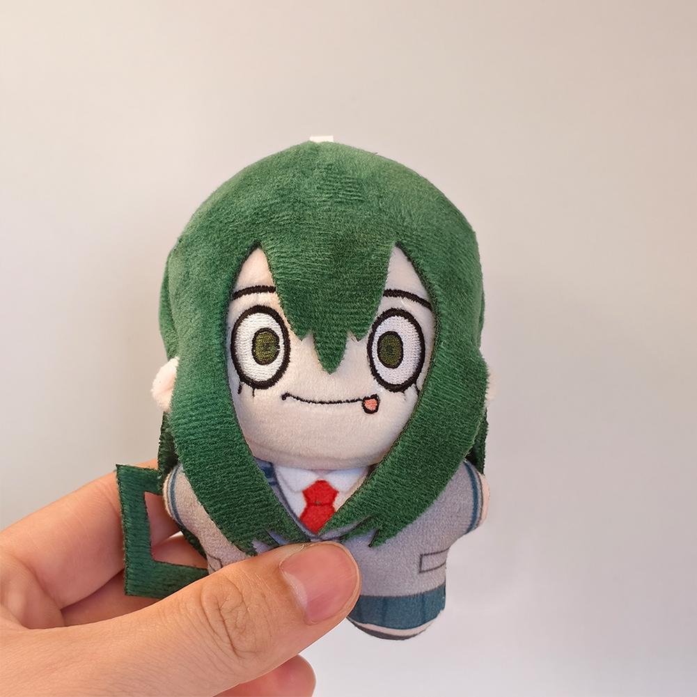 MHA Anime plush Toys Asui Tsuyu Plushies Keychain Himiko Toga Froppy Figure Katsuki Bakugo Cosplay toy backpack pendant Gifts