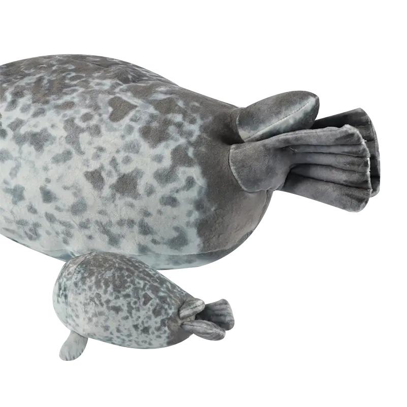 Mother and Son Seal Five-piece Plush Toy Seal Zipper Toy for Boys and Girls Christmas Halloween Gifts with 4 baby stuffed animals