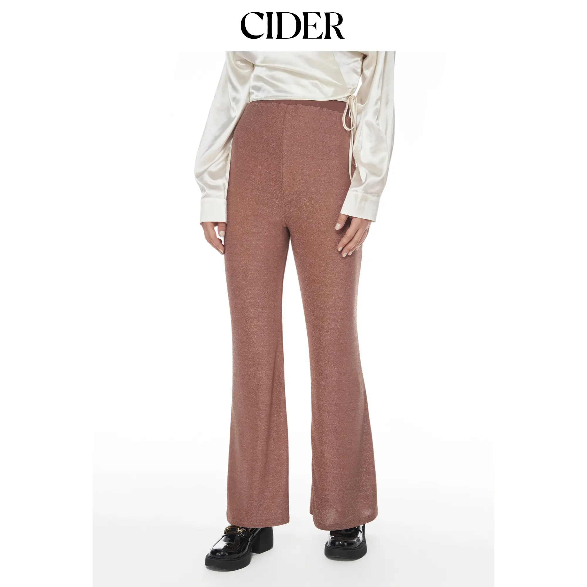 Cider [size 2-6] Glitter Flared Trousers