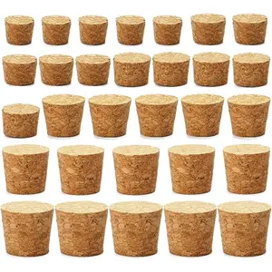 30 count Cork Stoppers, Wooden Tapered Cork Plugs, Wooden Tapered  Bottle Stoppers  Corks for   Bottle Crafts, 6 Sizes