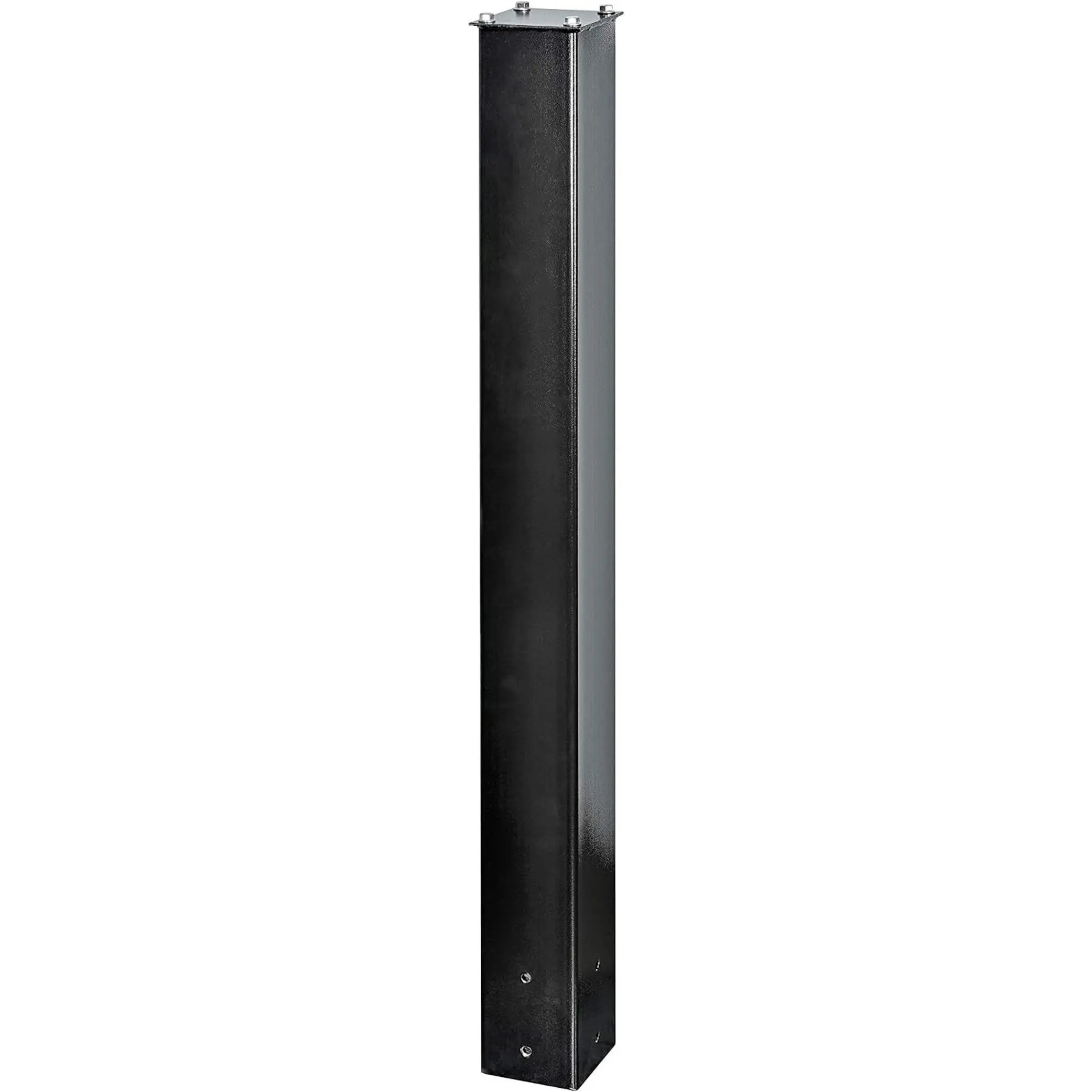 7121 Black In-Ground Mailbox Mounting Post, 43x4x4 in, Powder Coat Steel, Rot-Proof Wood Alternative, Curbside Mailbox Compatible, In-Ground Installation