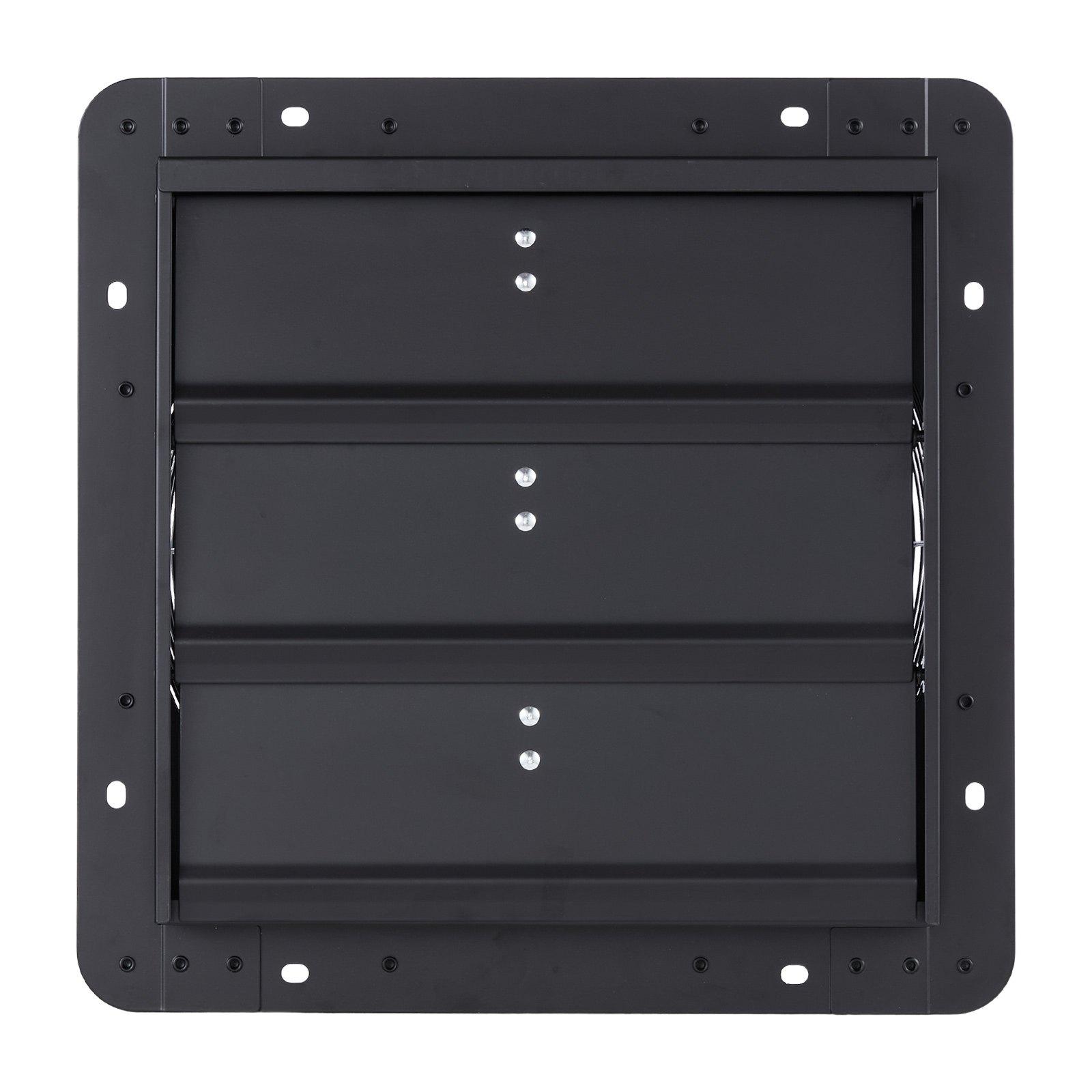 VEVOR 14 inch Shutter Exhaust Fan, Wall Mounted Attic Vent Fan with Variable Speed Controller, 1400 CFM, AC Motor, Heavy-duty Steel, Low Noise for Shed, Garage, Greenhouse Ventilation Cooling, Black