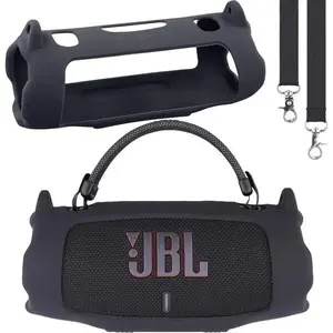 for JBL Charge 6 Waterproof Portable Bluetooth Speaker Silicone Case,Soft Protective Sleeve Cover with Shoulder Strap for JBL Charge 6 Speaker，This product comes with a protective case and a speaker. IP68 waterproof & dustproof  bluetooth s