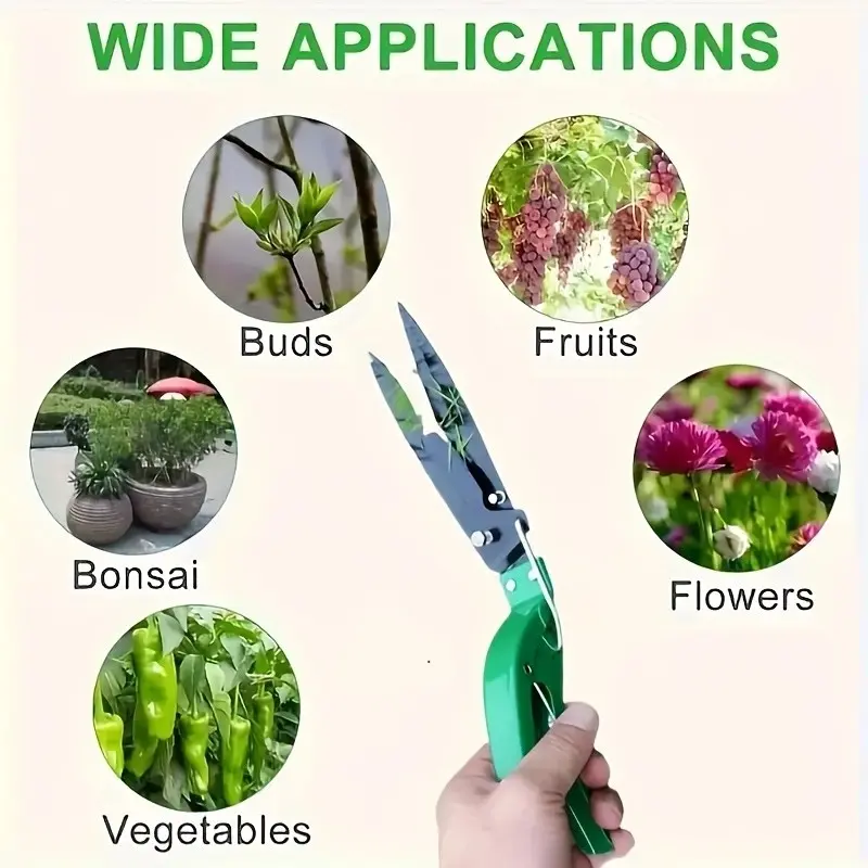 Durable Garden Shears, Stainless Steel Lawn Mower Grass Trimmer, Ergonomic Design, High Precision, No Power Required, Home Gardening Tool, Handheld Grass Shears