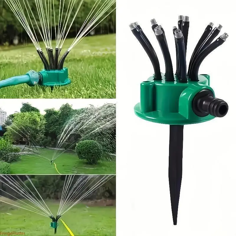 2026 New Arrival 360 Degree Rotating Garden Sprinkler Set, Automatic Water Sprayer with Irrigation Accessories, No-Electric Large Area Coverage Lawn Watering System for Yard Garden Farm Patio Irrigation