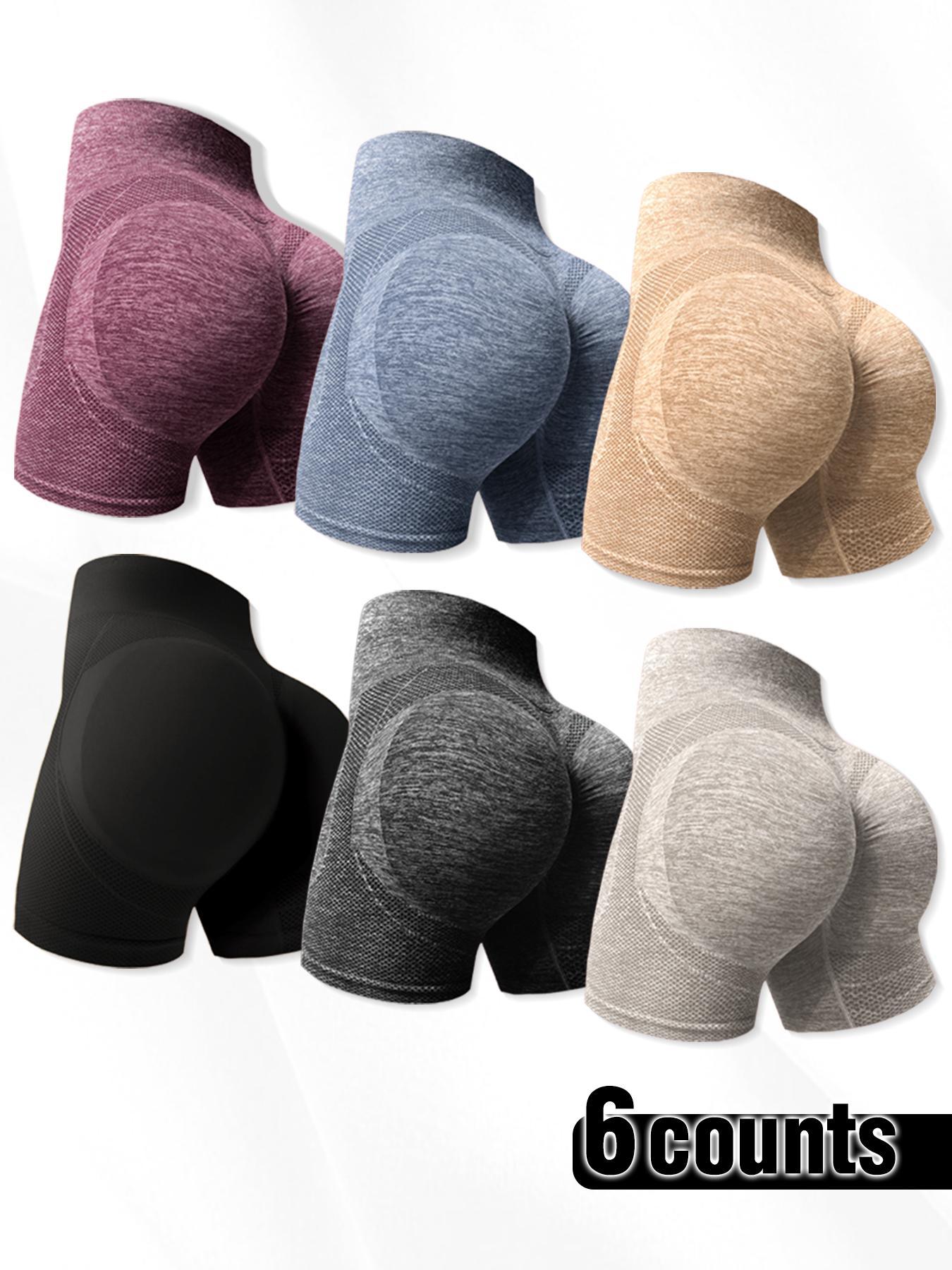 Women's High Waist Sports Gym Shorts, Quick Drying High Stretch Seamless Yoga Short Leggings, Ladies Sportswear Clothing for Indoor Outdoor Wear