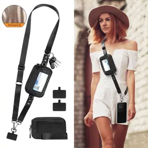 1pc-Versatile Adjustable Cross Body Cell Phone Lanyard | For All Types Of Cell Phone Cases, ID Cards, Credit Cards, Passes, Water Bottle Covers, Bags, Minimalist Nylon, Unisex