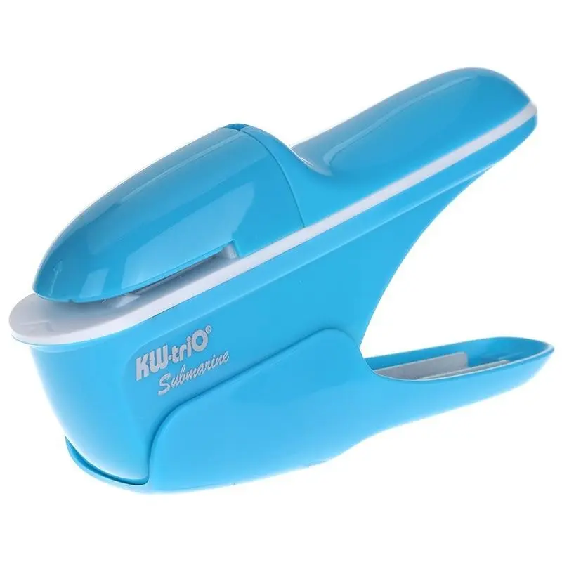 Desktop Stapler No Nails, Max 8 Sheets, Mini Portable Binding Machine, Home School Office Use, Paper Document Organizer