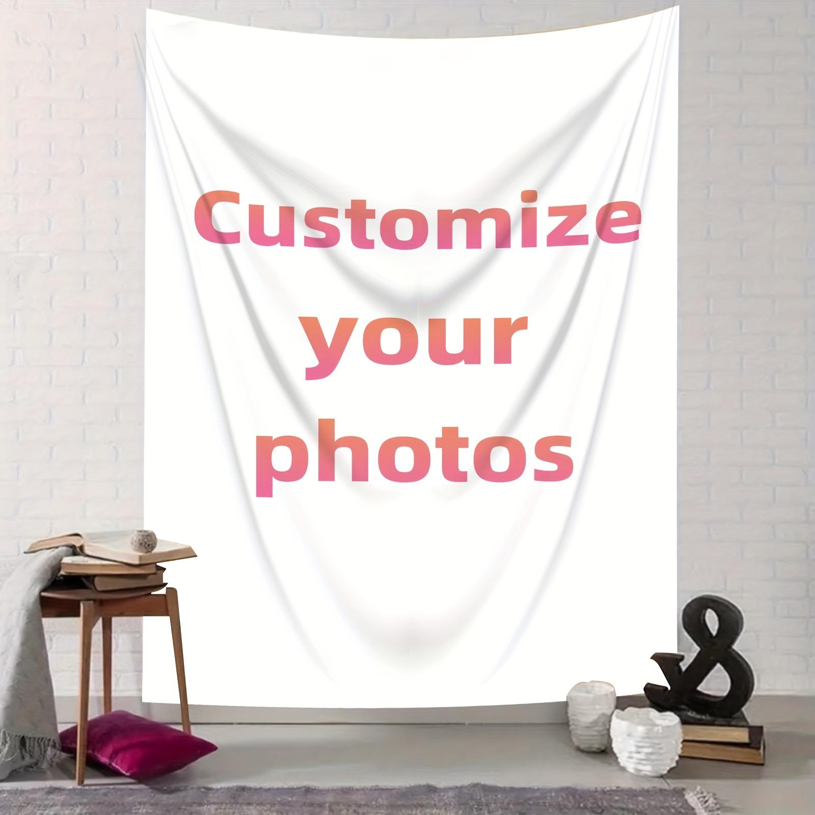 Personalized Custom Tapestry Upload Your Own Image for A Unique Wall Hanging Backdrop, Perfect for Home & Living Room Decor, Bedroom Wall Art, Multiple Sizes Such As 23.6*35.4inch, Hone Decoration, Party Decoration